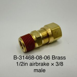 B-31468-08-06 Brass 1/2 airbrake x 3/8 male