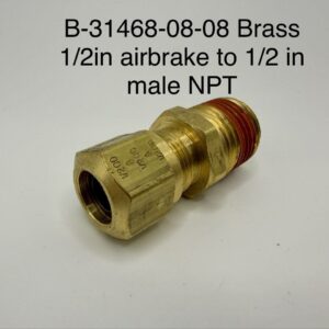 B-31468-08-08 Brass 1/2in airbrake to 1/2in male NPT